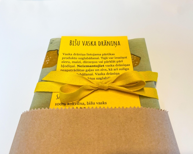 Bišu vaska drāniņas iepakojums